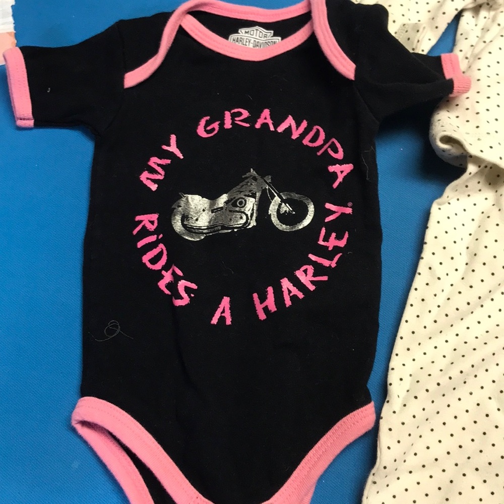 Baby Harley-Davidson clothes 3-6 mo
